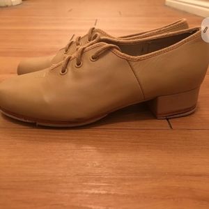 BLOCH tan lace Up tap shoe sz13 1/2